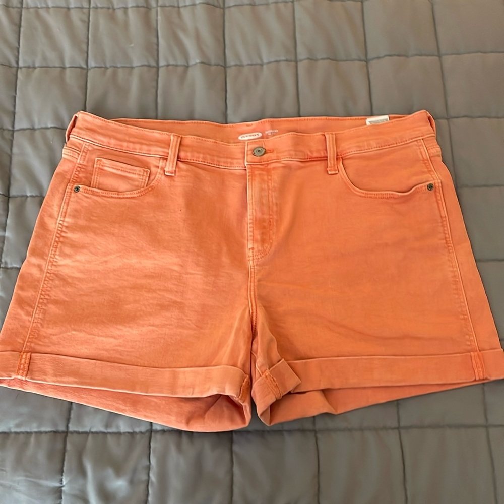Old Navy Jean shorts mid rise boyfriend size 16